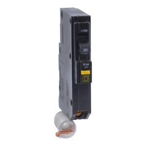 Square D QO™ Series GFCI Molded Case Plug-in Circuit Breakers 1 Pole 120 VAC 20 A