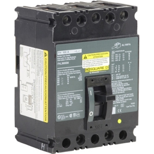 Square D I-Line™ FHL Series Cable-in/Cable-out Molded Case Industrial Circuit Breakers 100 A 600 VAC 3 Pole 3 Phase