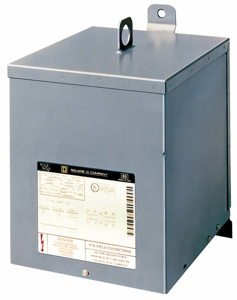 Square D Encapsulated Single Phase Dry-type Transformers 240 x 480 VAC - 120/240 VAC 10 kVA N3R Enclosure No Taps