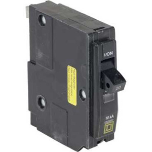Square D QO™ Molded Case Plug-in Circuit Breakers 20 A 120 VAC 10 kAIC 1 Pole 1 Phase