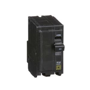 Square D QO™ Series Molded Case Plug-in Circuit Breakers 20 A 240 VAC 2 Pole