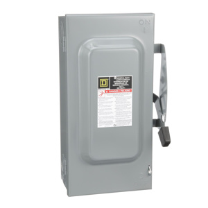 Square D D2 Series General Duty Single Phase Fused Disconnects 100 A NEMA 1 240 VAC