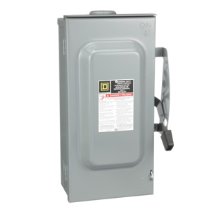 Square D D2 Series General Duty Single Phase Fused Disconnects 100 A NEMA 3R 240 VAC