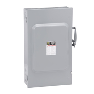 Square D D2 Series General Duty Single Phase Fused Disconnects 200 A NEMA 1 240 VAC
