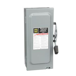 Square D D3 General Duty Three Phase Fused Disconnects 60 A NEMA 1 240 VAC