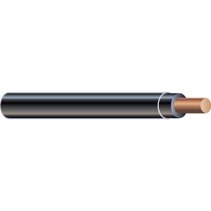 Generic Brand Solid Copper <em class="search-results-highlight">THHN</em> Jacketed Wire 14 AWG 2500 ft Reel Black