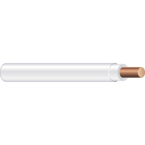 Generic Brand Solid Copper <em class="search-results-highlight">THHN</em> Jacketed Wire 14 AWG 2500 ft Reel White