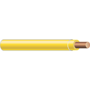Generic Brand Solid Copper <em class="search-results-highlight">THHN</em> Jacketed Wire 14 AWG 2500 ft Reel Yellow