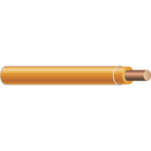 Generic Brand Solid Copper <em class="search-results-highlight">THHN</em> Jacketed Wire 14 AWG 2500 ft Reel Orange