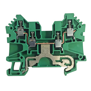 Rockwell Automation 1492-JG2Q J Series IEC Style Feed-thru Ground Blocks Screw Terminal 22 - 14 AWG