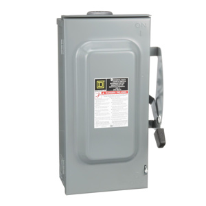Square D DU3 Series General Duty Three Phase Non-fused Disconnects 100 A NEMA 3R 240 VAC