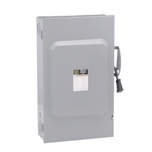 Square D DU3 General Duty Three Phase Non-fused Disconnects 200 A NEMA 1 240 VAC