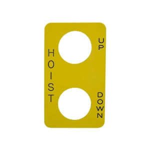 Square D Harmony™ 9001SK Legend Plates 30 mm UP-DOWN Yellow Black