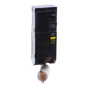 Square D QO™ Series GFCI Molded Case Plug-in Circuit Breakers 2 Pole 120 VAC 20 A