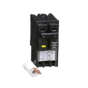 Square D Homeline™ HOM Series GFCI Molded Case Plug-in Circuit Breakers 2 Pole 120 VAC 50 A