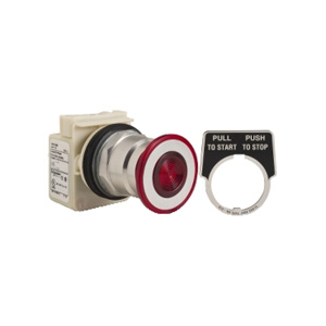 Square D Harmony™ 9001KR Multi-function Push Button Operators 30 mm Illuminated 3 Position Metallic [None] Red