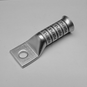 Burndy YAV Series Long Barrel Compression Lugs 5/16 in 1 Hole Gray 4 Cu