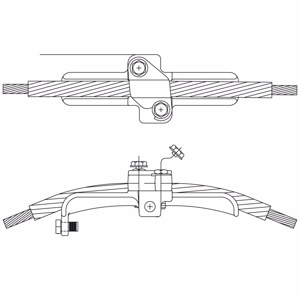 AFL OPGW Trunnion Support Clamps