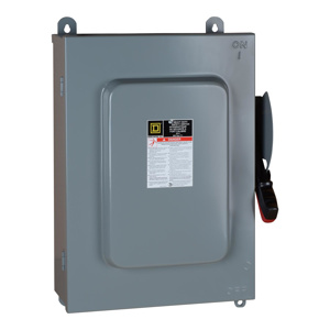 Square D H66 Series Heavy Duty Three Phase Non-fused Disconnects 30 A NEMA 3R/12 600 V