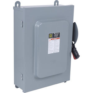 Square D H66 Series Heavy Duty Three Phase Non-fused Disconnects 60 A NEMA 3R/12 600 V