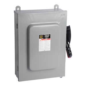 Square D H66 Series Heavy Duty Three Phase Non-fused Disconnects 100 A NEMA 3R/12 600 V