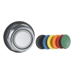 Square D Harmony™ 9001KR Momentary Push Button Heads 30 mm Black/Blue/Green/Orange/Red/White/Yellow Metallic