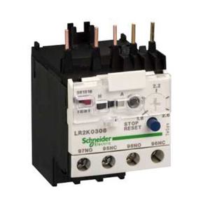 Square D LR2K TeSys™ Differential Thermal Overload Relays 2.6 - 3.7 A 1 NO 1 NC NEMA Size 00, 1 Class 10A