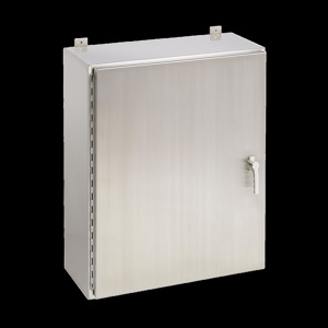 nVent HOFFMAN Wall Mount Continuous Hinge Cover Weatherproof Enclosures Stainless Steel 48 x 36 x 8 in 14 ga NEMA 4X