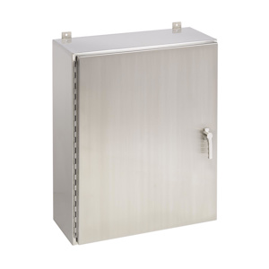 nVent HOFFMAN Wall Mount Continuous Hinge Weatherproof Enclosures 24 x 24 x 8 in Without Knockouts NEMA 3R/4/4X/12/13