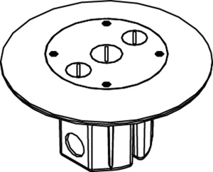 Wiremold 861 Series Single Service Floor Boxes