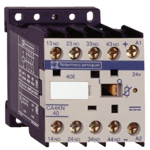 Square D TeSys™ K Control Relays 24 VDC 2 NO 2 NC DIN Rail, Panel