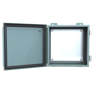 Hammond Manufacturing Wall Mount Continuous Hinge Weatherproof Junction Boxes 8 x 8 x 4 in Without Knockouts Gray NEMA 12/13