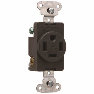 Pass & Seymour 3820 Series Power Outlets 20 A 125 V 3P4W 14-20R Commercial Black