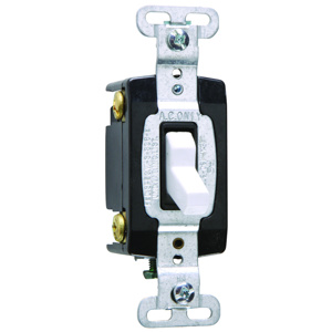 Pass & Seymour 4-Way, DPST Toggle Light Switches 15 A 120/277 V White