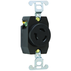 Pass & Seymour Turnlok® Series Locking Receptacles L6-15R Black