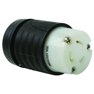 Pass & Seymour Turnlok® Locking Connectors 20 A 125/250 V 3P3W L10-20R Uninsulated Turnlok® Corrosion-resistant