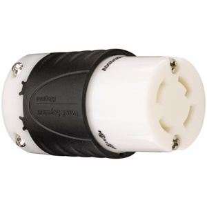 Pass & Seymour Turnlok® Series Locking Connectors L14-30R 3P4W Black/White