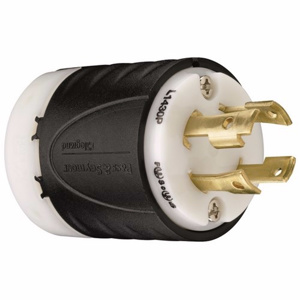 Pass & Seymour Turnlok® Series Locking Plugs L14-30P 3P4W Black/White