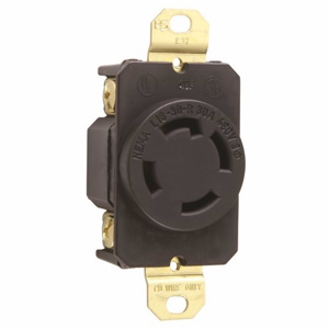 Pass & Seymour Turnlok® Series Locking Receptacles L16-30R Black