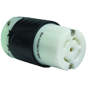 Pass & Seymour Turnlok® Locking Connectors 30 A 347/600 V 4P5W L23-30R Uninsulated Turnlok® Corrosion-resistant