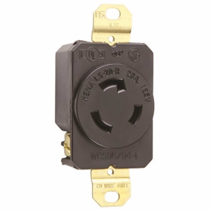 Pass & Seymour Turnlok® Series Locking Receptacles L5-20R Black
