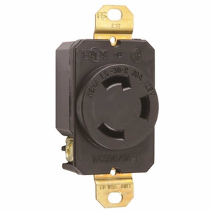 Pass & Seymour Turnlok® Series Locking Receptacles L5-30R Black