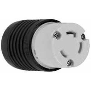 Pass & Seymour Turnlok® Series Locking Connectors L6-30R 2P3W Black/White