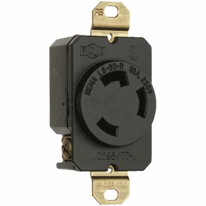 Pass & Seymour Turnlok® Series Locking Receptacles L6-30R Black