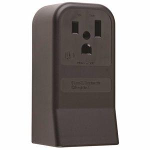Pass & Seymour 3852 Series Power Outlets 50 A 250 V 2P3W 6-50R Commercial Black