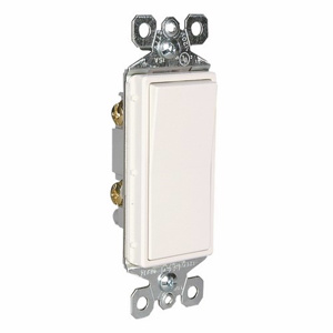 Pass & Seymour TradeMaster® Radiant® TM870 Series Rocker Switches 15 A White SPST