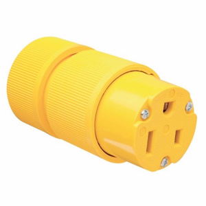 Pass & Seymour Industrial Grade Straight Blade Connectors 50 A 250 V 2P3W 6-50R