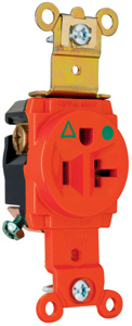 IG8301 IG SGL RCPT 5-20R 20A ORG 125V