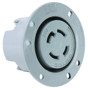 Pass & Seymour Turnlok® Series Locking Flanged Receptacles 30 A 125/250 V 3P4W L14-30R