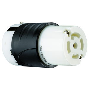 Pass & Seymour Turnlok® Locking Connectors 30 A 120/208 V 4P5W L21-20R Uninsulated Turnlok® Corrosion-resistant
